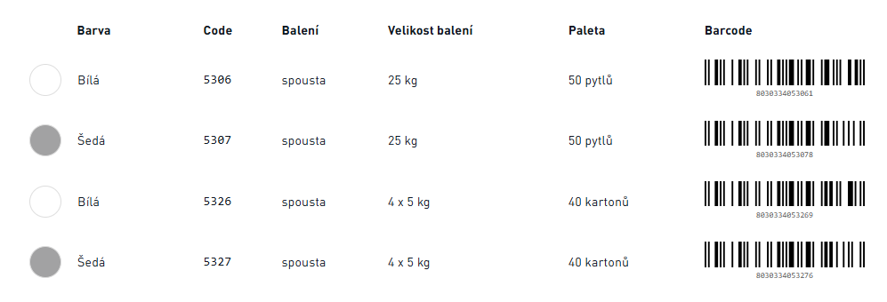 Tile 350 Šedá, Pytel, 5 kg